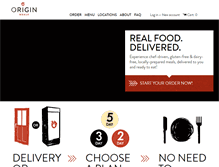 Tablet Screenshot of originmeals.com